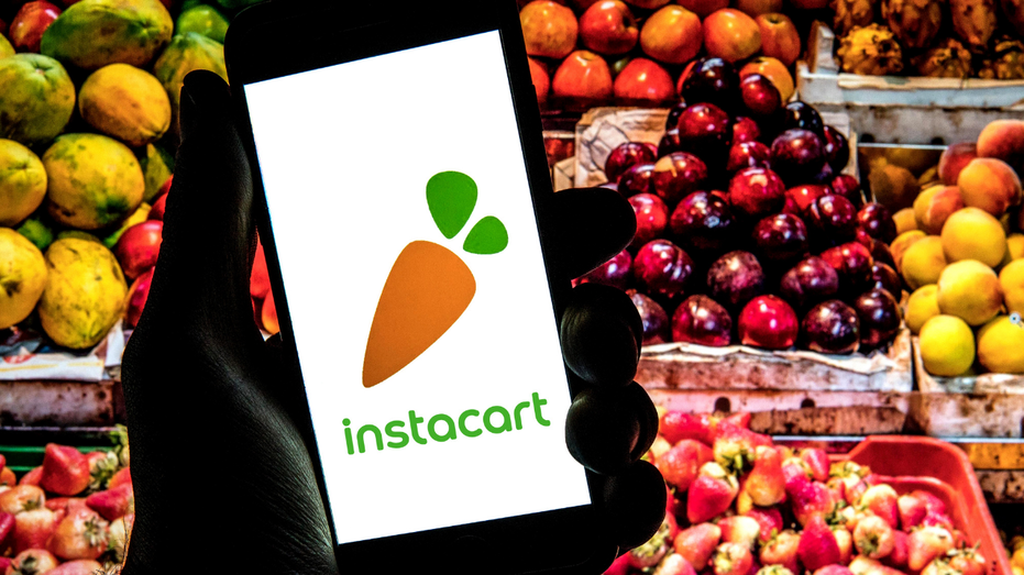 Instacart logo on a mobile phone