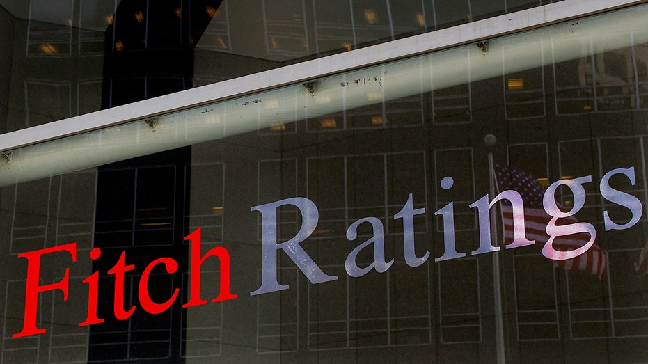 Fitch Ratings sign on the side of a building