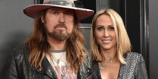 Billy Ray Cyrus and Tish Cyrus attend the 61st Annual Grammy Awards at Staples Center on February 10, 2019, in Los Angeles, California.
