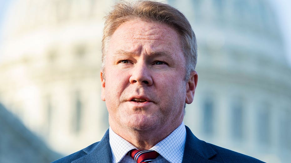 Rep. Warren Davidson, R-Ohio, and members of the House Freedom Caucus conduct a news conference to call on Attorney General William Barr to release findings of an investigation into allegations of 2020 election fraud, outside the Capitol on Thursday, December 3, 2020.