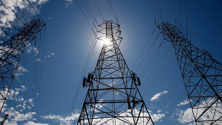 Power lines in California