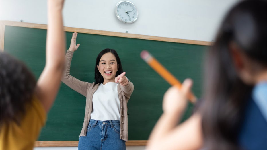 Teacher in a classroom