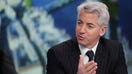 William &quot;Bill&quot; Ackman, founder and chief executive officer of Pershing Square Capital Management LP, gestures as he speaks during a Bloomberg Television interview in London, U.K., on Wednesday, Jan. 14, 2015. Billionaire activist investor Ackman considered investing in British retailer Tesco Plc, which announced a series of cost cuts to reverse a slide in profit. 