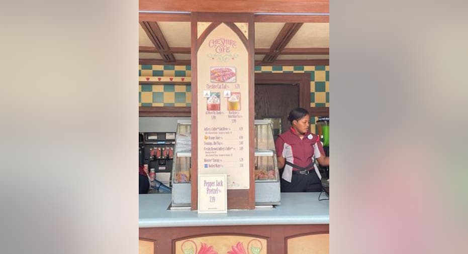 Disney World menu