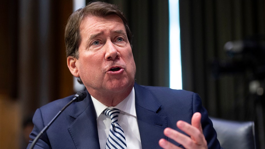 Senator Hill Hagerty speaks during a Senate hearing