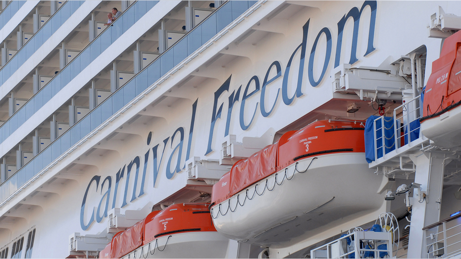 Carnival Freedom in port in Italy