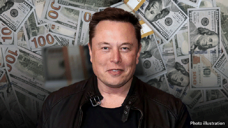 Imagen ilustrativa de Elon Musk frente a la caída de dinero