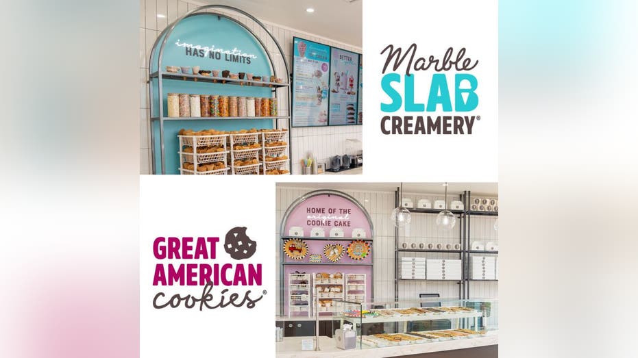 Store photos of Great American Cookies and Marble Slab Creamery