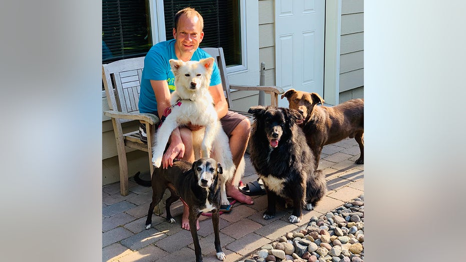 Rian and his dogs