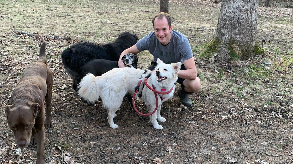 Rian and his dogs