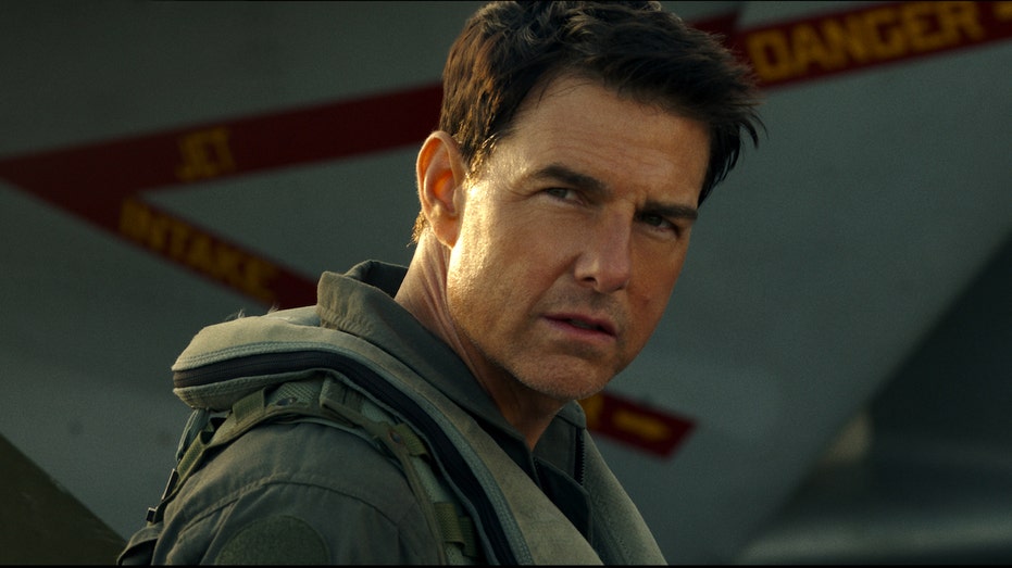 Tom Cruise in the film "Top Gun: Maverick"