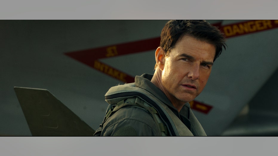 Tom Cruise in the film "Top Gun: Maverick"