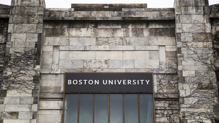 Boston University outside sign