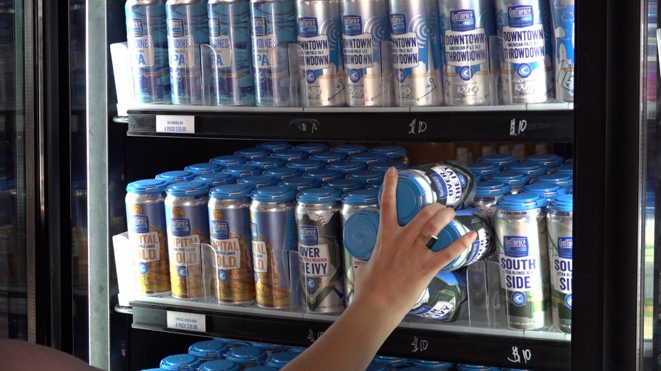 Beer in a cooler