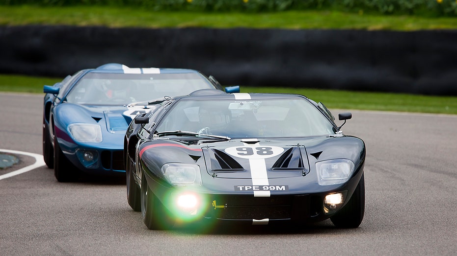 Jim Farley driving a race car