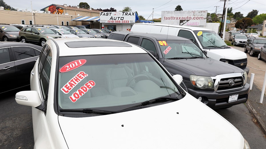 Used car lot in California