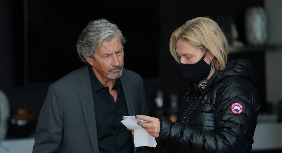 Tosca Musk on set of Driven Season 3