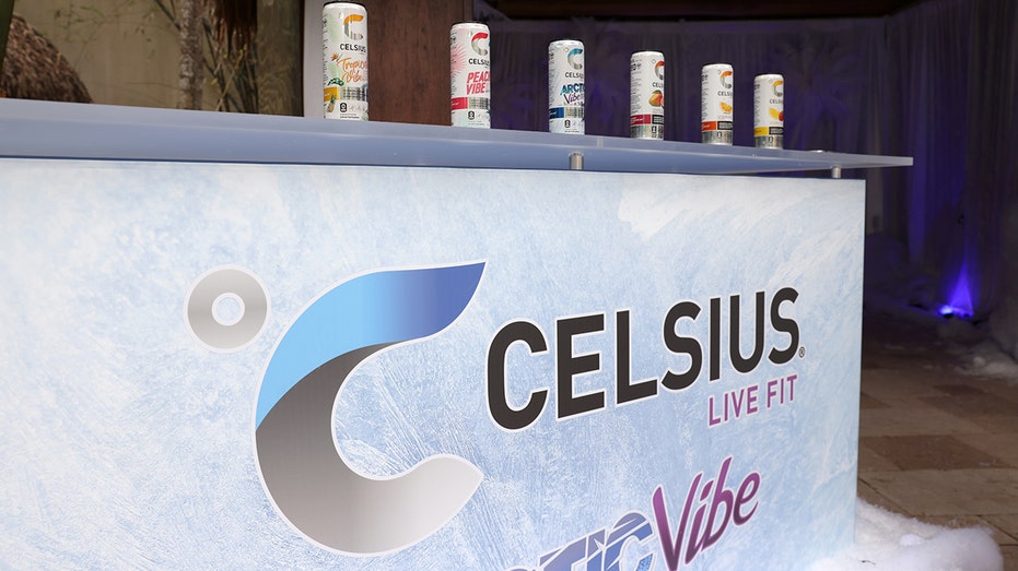 Cans of Celsius energy drink