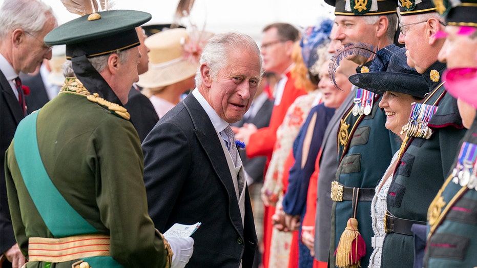 Britains Prince Charles in Edinburgh