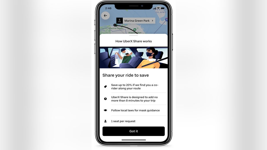 UberX Share app