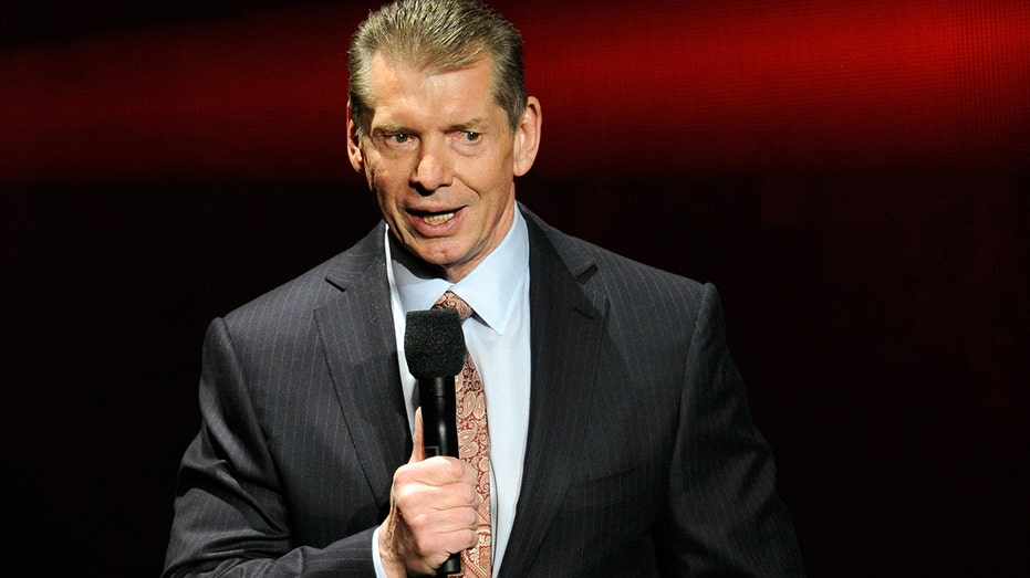 Vince McMahon speaks in 2014