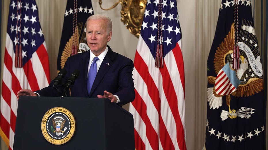 President Biden speaks at the White House