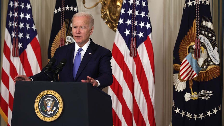 President Biden speaks at the White House