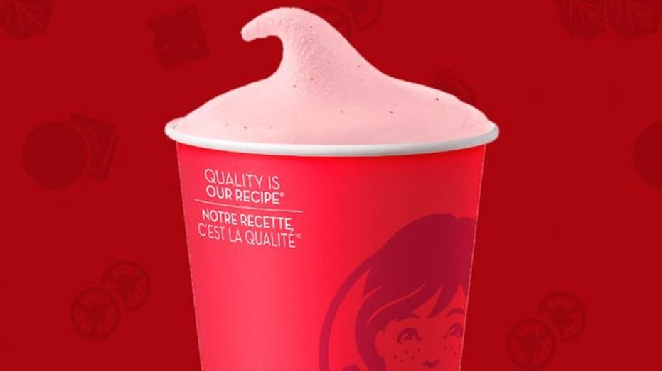 Wendy's strawberry frosty