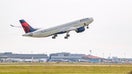 Delta Air Lines’ initial A330-900 taking off from the Toulouse-Blagnac Airport in France. On Friday, the air carrier said it has never used artificial intelligence to set ticket prices.  - Fox Business News