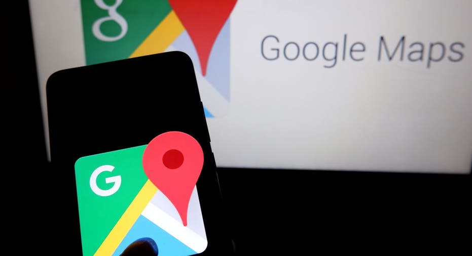 Illustration of Google Maps application