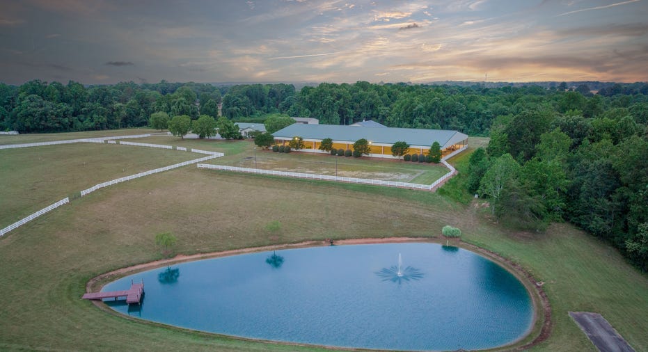 pond and horse stables mooresville
