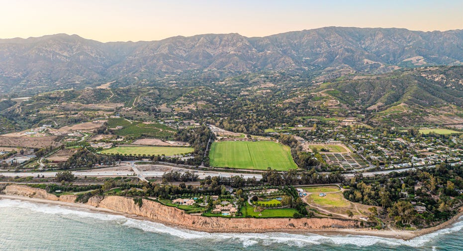 Cancha De Estrellas luxury polo property in Carpinteria, Calif. landscape