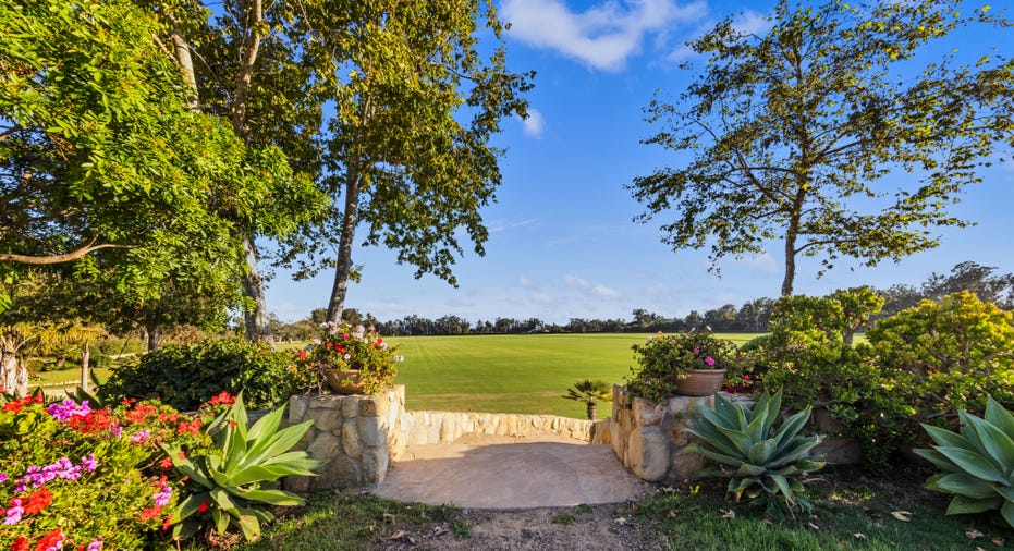 Cancha De Estrellas luxury polo property in Carpinteria, Calif. landscaping