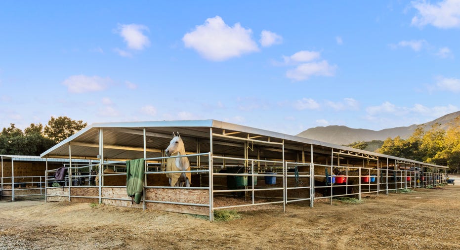 Cancha De Estrellas luxury polo property in Carpinteria, Calif. horse stall