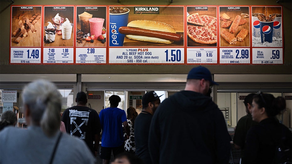The Costco Food Court line is visible in California