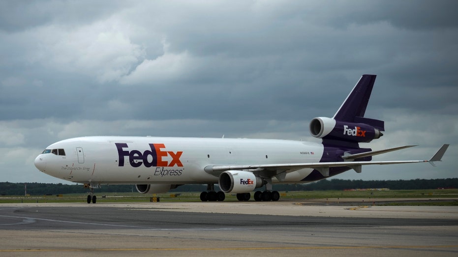 A FedEx plane carries baby formula