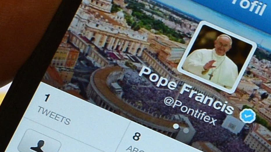 Pope Francis maintains an account on social media platform Twitter