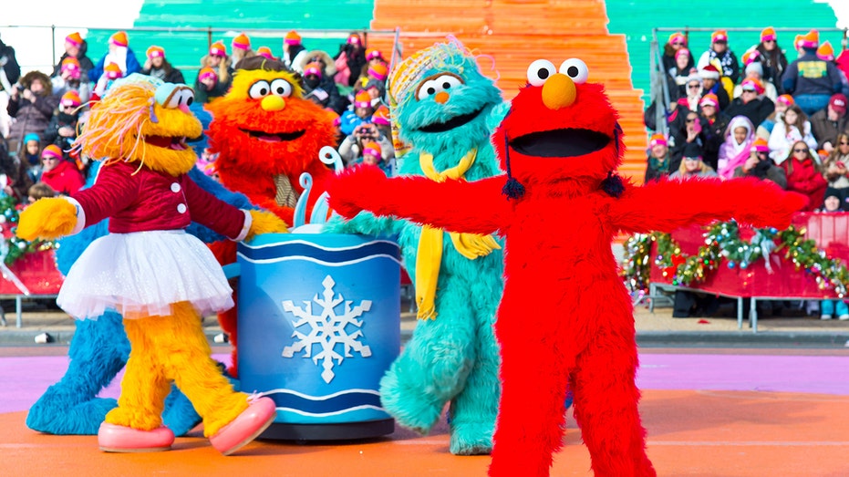 Characters on parade at Sesame Place