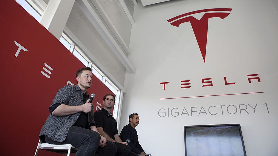 Tesla and Panasonic grand opening of factory