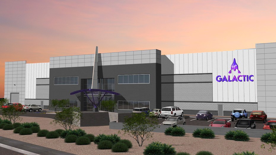Concept art of Virgin Galactic's Arizona manufacturing facility