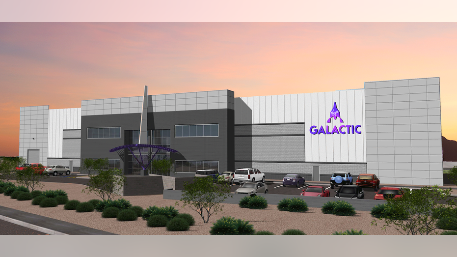 Concept art of Virgin Galactic's Arizona manufacturing facility