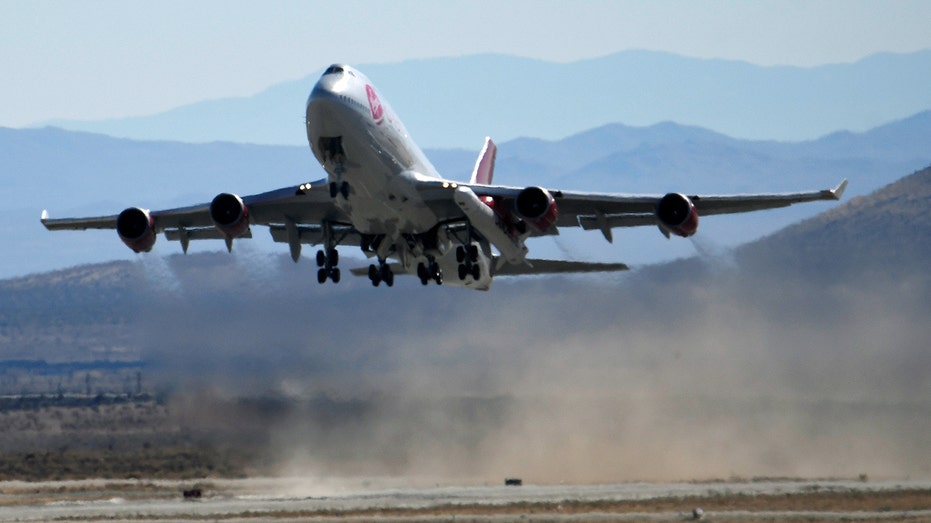 Avión Boeing en órbita virgen