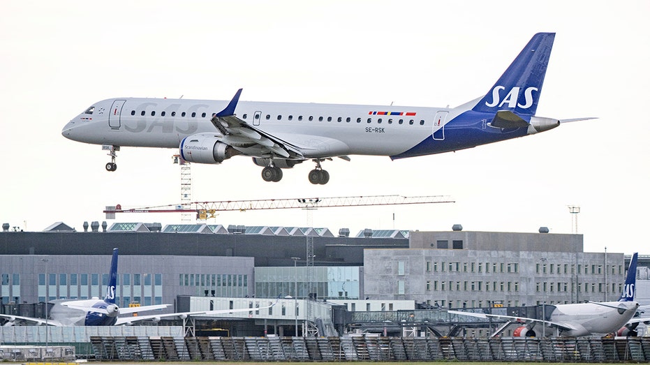 The Embraer E195 aircraft from SAS Link