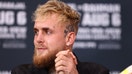 Jake Paul answers questions from the media during a press conference at Madison Square Garden on July 12, 2022 in New York City.