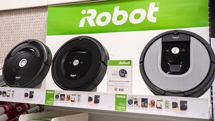 iRobot vacuum cleaners seen in a Target superstore.