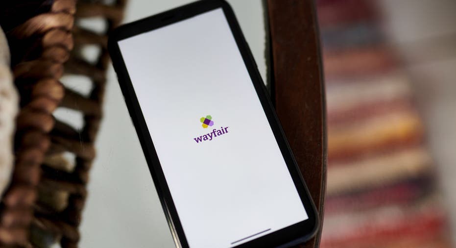 O logotipo Wayfair Inc. em um smartphone