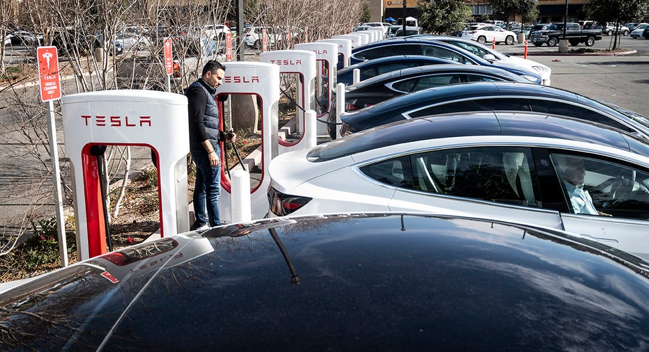 Electric cars charging