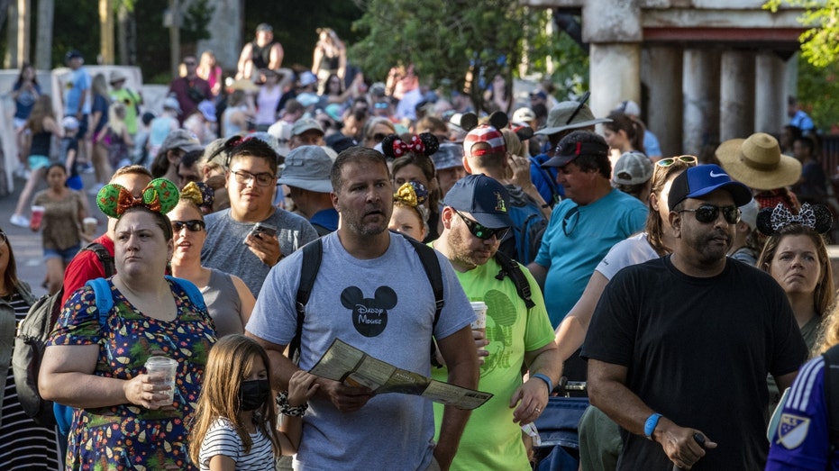 Long line at Walt Disney World park