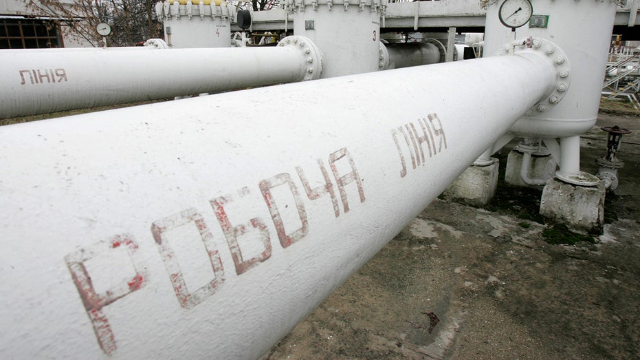 Pipes from Druzhba Oil Pipeline