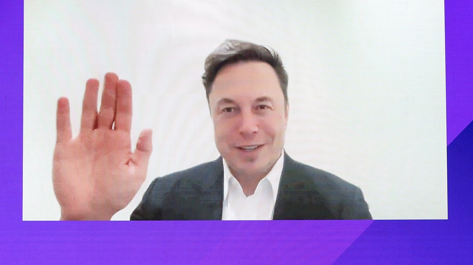 Tesla and SpaceX CEO Elon Musk speaks at the Qater Economic Forum in Doha